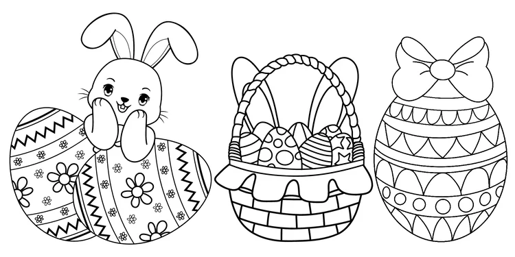 Desenhos da Páscoa para colorir - educação infantil (página 1)